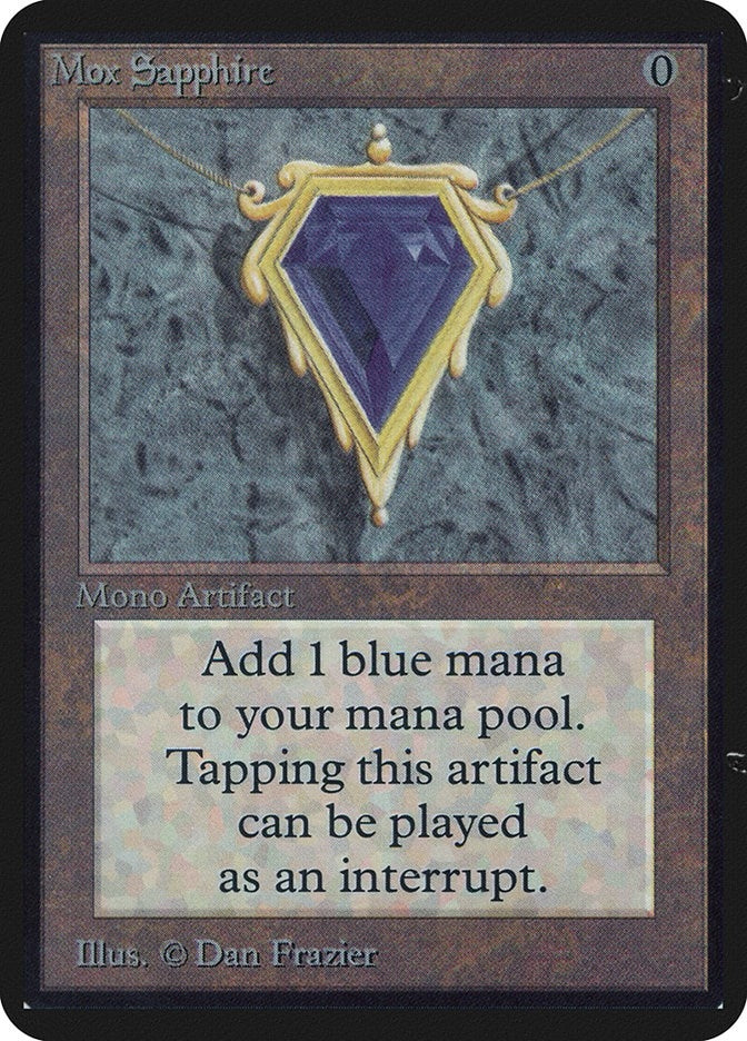 Image for Mox Sapphire (Alpha Edition) - Magic: The Gathering