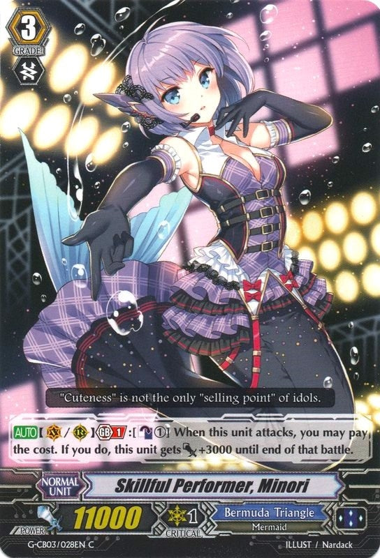Image for Skillful Performer, Minori (G-CB03: Blessing of Divas) (G-CB03/028EN) - Cardfight Vanguard