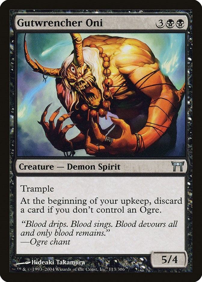 Image for Gutwrencher Oni (Champions of Kamigawa) (113) - Magic: The Gathering