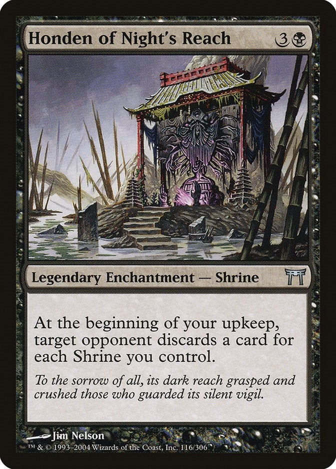 Image for Honden of Night's Reach (Champions of Kamigawa) (116) - Magic: The Gathering