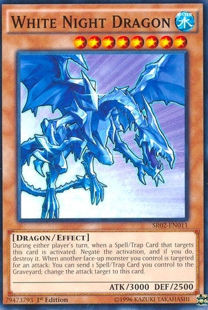 Image for White Night Dragon (Structure Deck: Rise of the True Dragons) (SR02-EN011) - YuGiOh