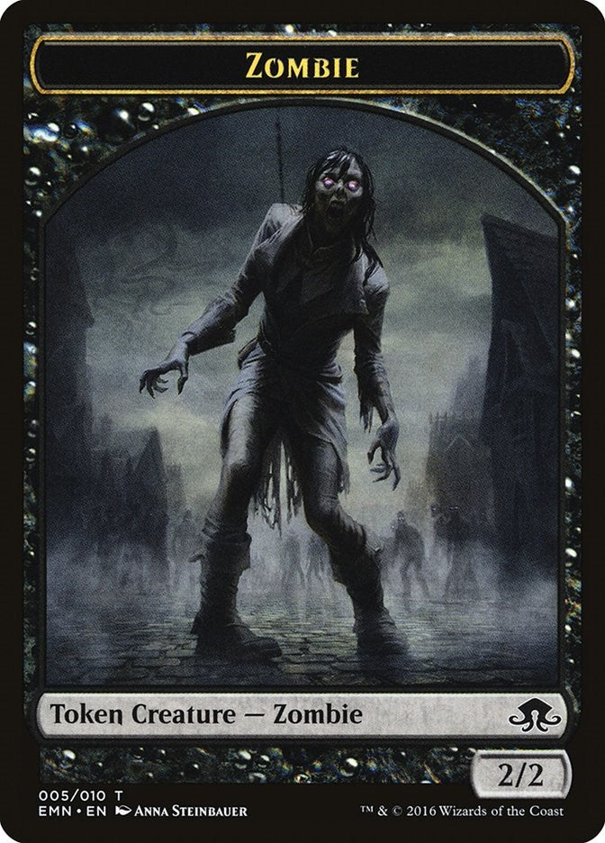 Image for Zombie Token (005) (Eldritch Moon) (5) - Magic: The Gathering