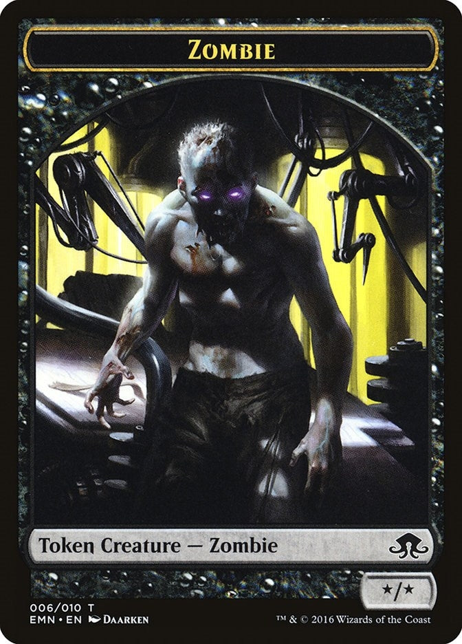 Image for Zombie Token (006) (Eldritch Moon) (6) - Magic: The Gathering