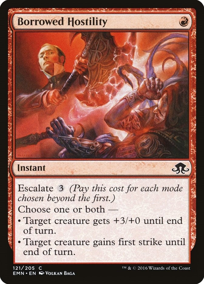 Image for Borrowed Hostility (Eldritch Moon) (121) - Magic: The Gathering
