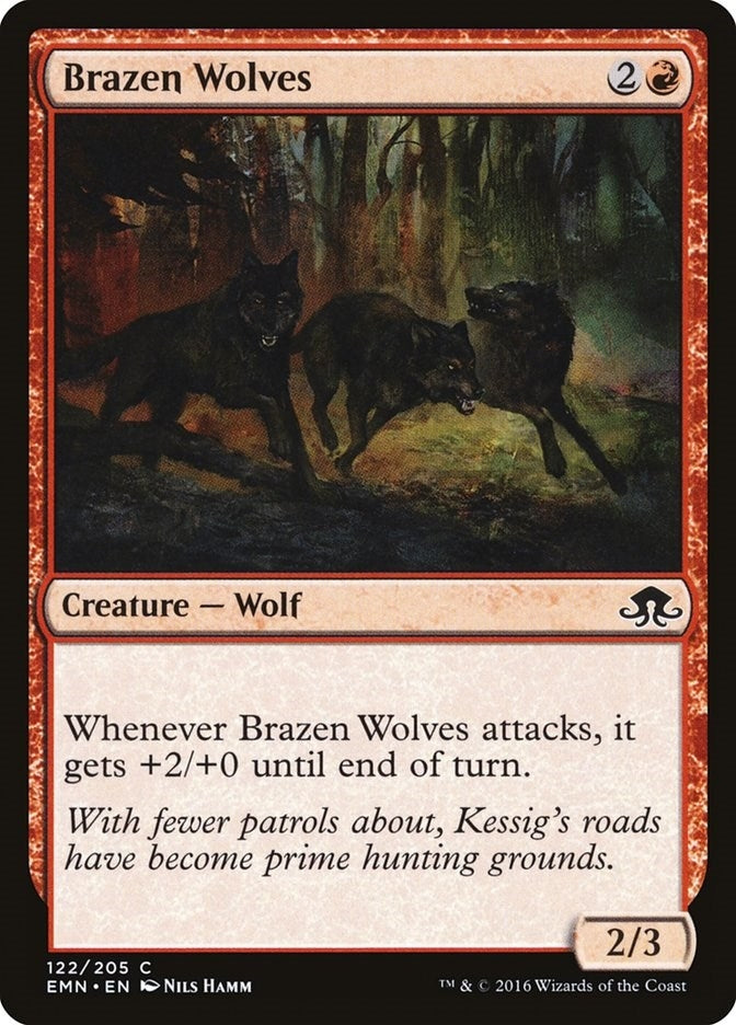 Image for Brazen Wolves (Eldritch Moon) (122) - Magic: The Gathering