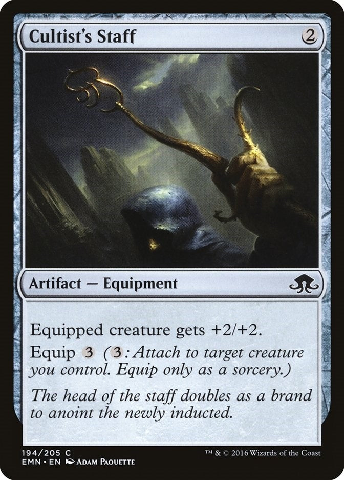 Image for Cultist's Staff (Eldritch Moon) (194) - Magic: The Gathering
