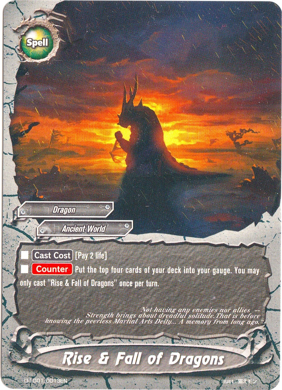 Image for Rise & Fall of Dragons (Trial Deck: Dragon Emperor of the Colossal Ocean) (D-TD01/0013EN) - Future Card BuddyFight