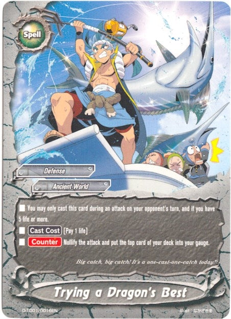 Image for Trying a Dragon's Best (Trial Deck: Dragon Emperor of the Colossal Ocean) (D-TD01/0016EN) - Future Card BuddyFight