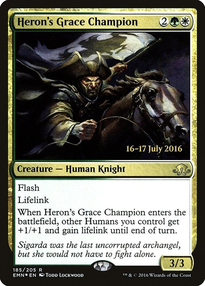 Image for Heron's Grace Champion (Prerelease Cards) (185) - Magic: The Gathering