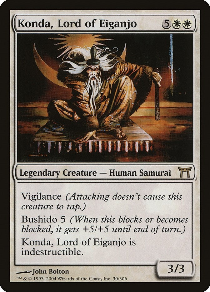 Image for Konda, Lord of Eiganjo (Champions of Kamigawa) (30) - Magic: The Gathering