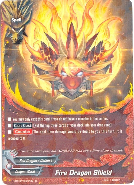 Image for Fire Dragon Shield (Roar! Invincible Dragon!!) (D-BT02/0022EN) - Future Card BuddyFight