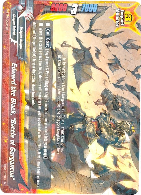 Image for Edward the Black, "Battle of Gargantua" (Roar! Invincible Dragon!!) (D-BT02/0024EN) - Future Card BuddyFight
