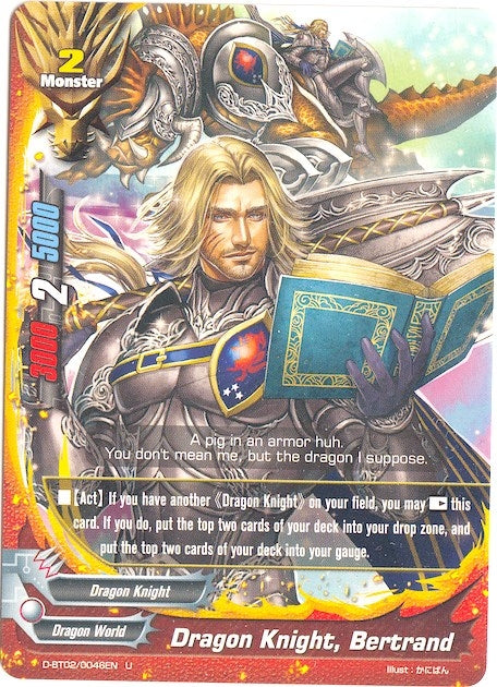 Image for Dragon Knight, Bertrand (Roar! Invincible Dragon!!) (D-BT02/0046EN) - Future Card BuddyFight