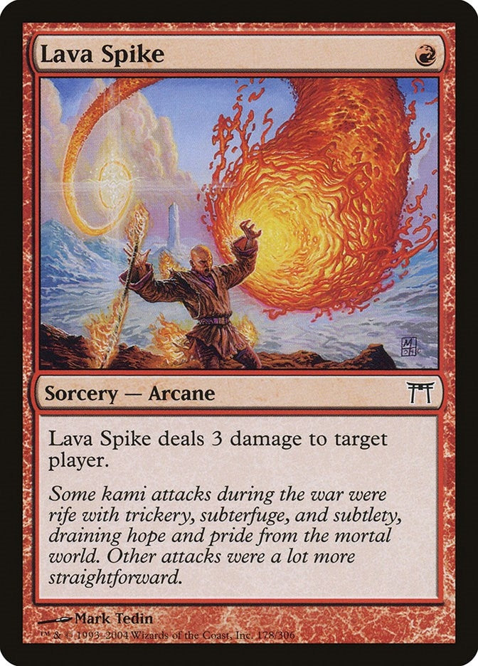 Image for Lava Spike (Champions of Kamigawa) (178) - Magic: The Gathering