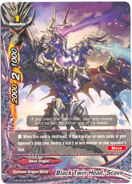 Image for Black Twin Head, Scavv (Roar! Invincible Dragon!!) (D-BT02/0070EN) - Future Card BuddyFight