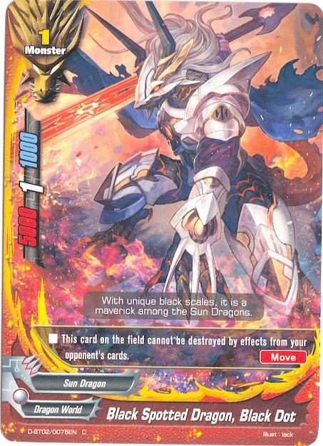 Image for Black Spotted Dragon, Black Dot (Roar! Invincible Dragon!!) (D-BT02/0075EN) - Future Card BuddyFight