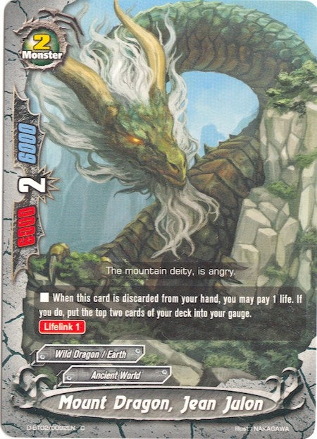 Image for Mount Dragon, Jean Julon (Roar! Invincible Dragon!!) (D-BT02/0092EN) - Future Card BuddyFight