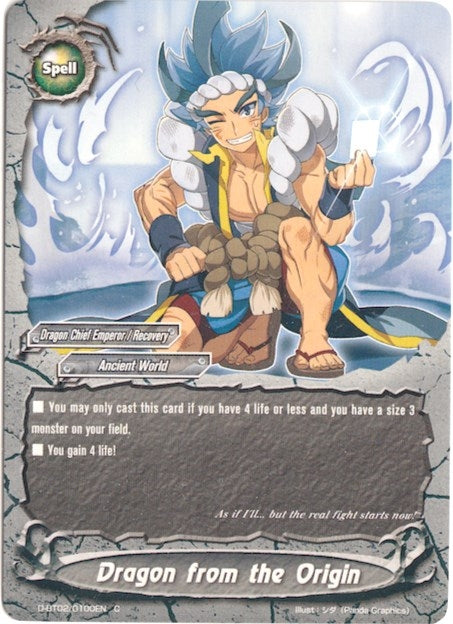 Image for Dragon from the Origin (Roar! Invincible Dragon!!) (D-BT02/0100EN) - Future Card BuddyFight