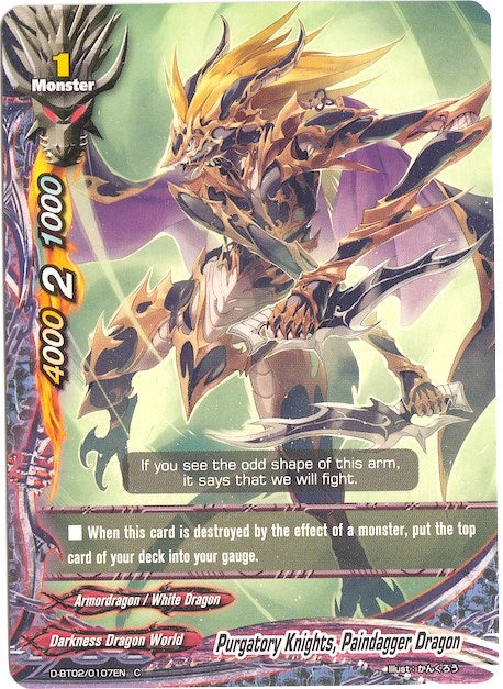 Image for Purgatory Knights, Paindagger Dragon (Roar! Invincible Dragon!!) (D-BT02/0107EN) - Future Card BuddyFight