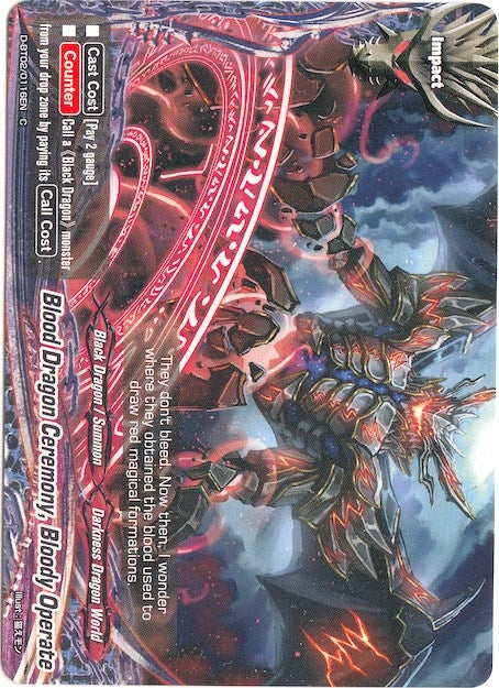 Image for Blood Dragon Ceremony, Bloody Operate (Roar! Invincible Dragon!!) (D-BT02/0116EN) - Future Card BuddyFight