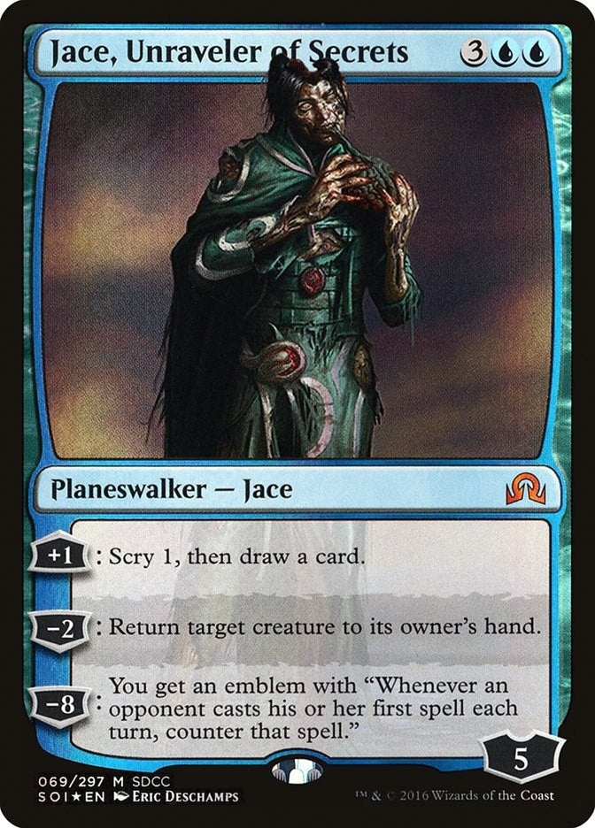 Image for Jace, Unraveler of Secrets (SDCC 2016 Exclusive) (Media Promos) (69) - Magic: The Gathering