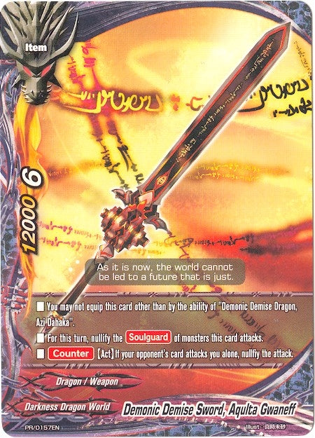 Image for Demonic Demise Sword, Aqulta Gwaneff (Promo Cards) (PR/0157EN) - Future Card BuddyFight