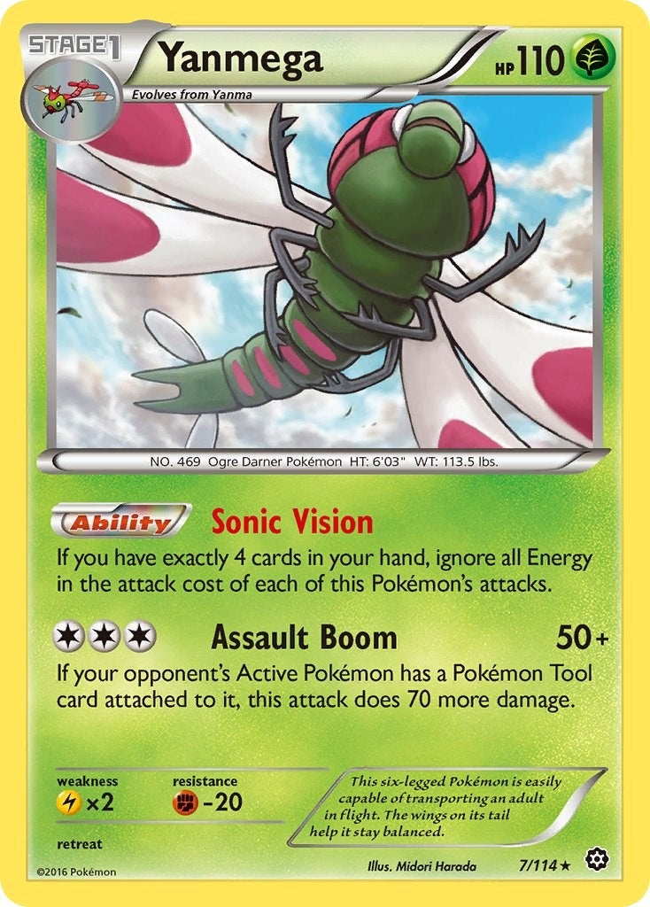 Image for Yanmega (XY - Steam Siege) (7/114) - Pokemon