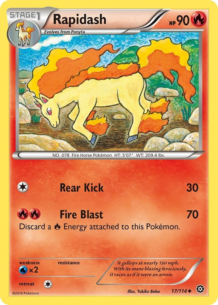 Image for Rapidash (XY - Steam Siege) (17/114) - Pokemon