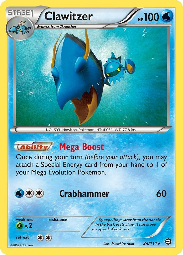 Image for Clawitzer (XY - Steam Siege) (34/114) - Pokemon