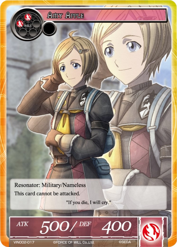 Image for Amy Apple (Vingolf 2 - Valkyria Chronicles) (VIN002-017) - Force of Will