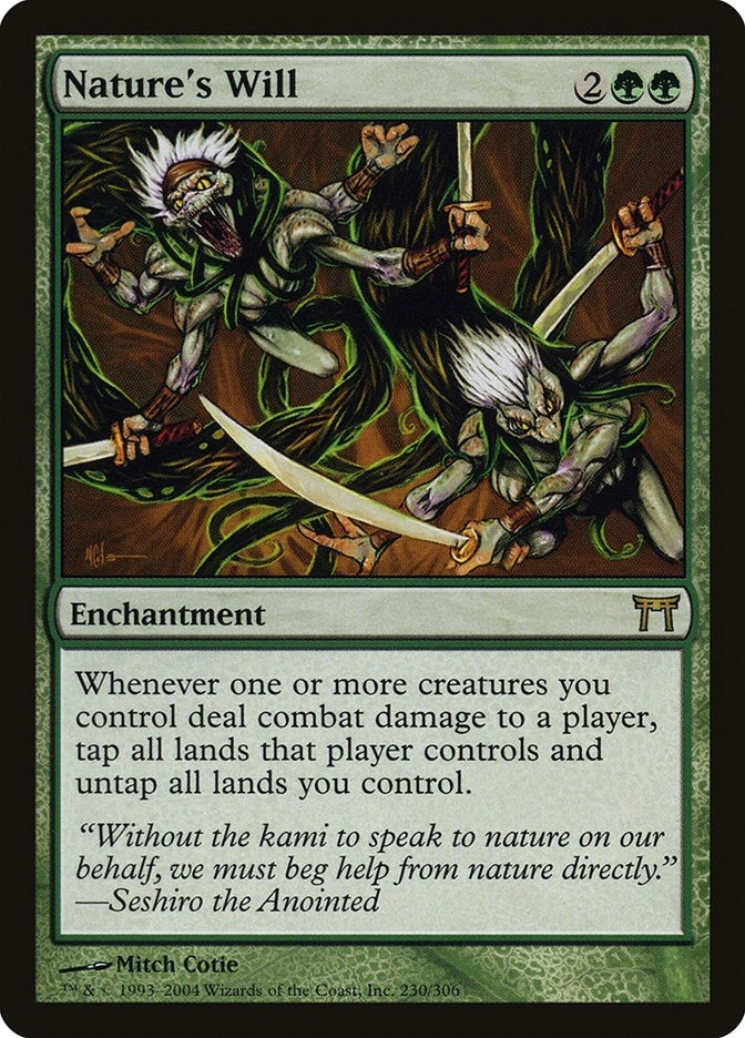 Image for Nature's Will (Champions of Kamigawa) (230) - Magic: The Gathering