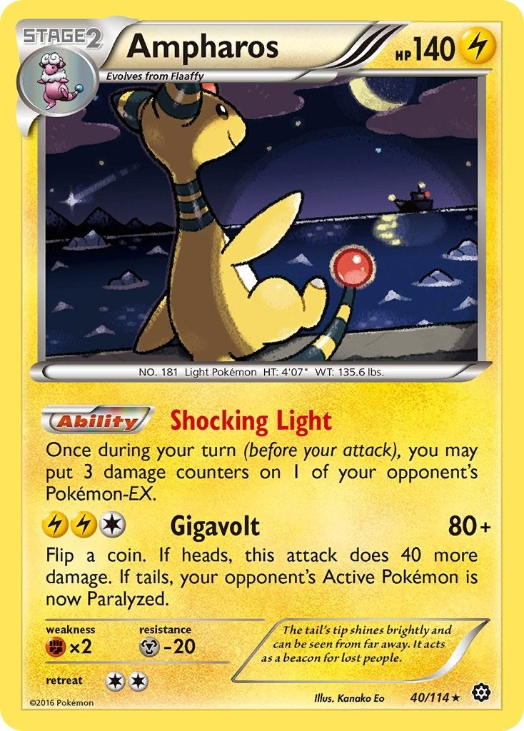 Image for Ampharos (XY - Steam Siege) (40/114) - Pokemon