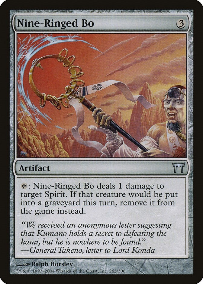 Image for Nine-Ringed Bo (Champions of Kamigawa) (263) - Magic: The Gathering