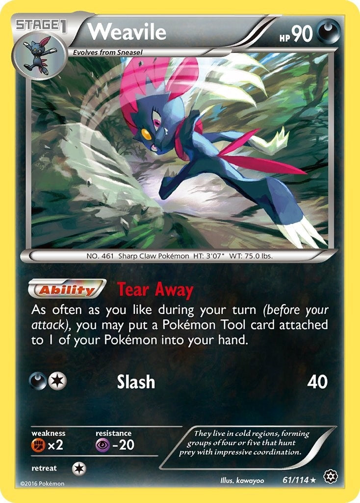 Image for Weavile (XY - Steam Siege) (61/114) - Pokemon