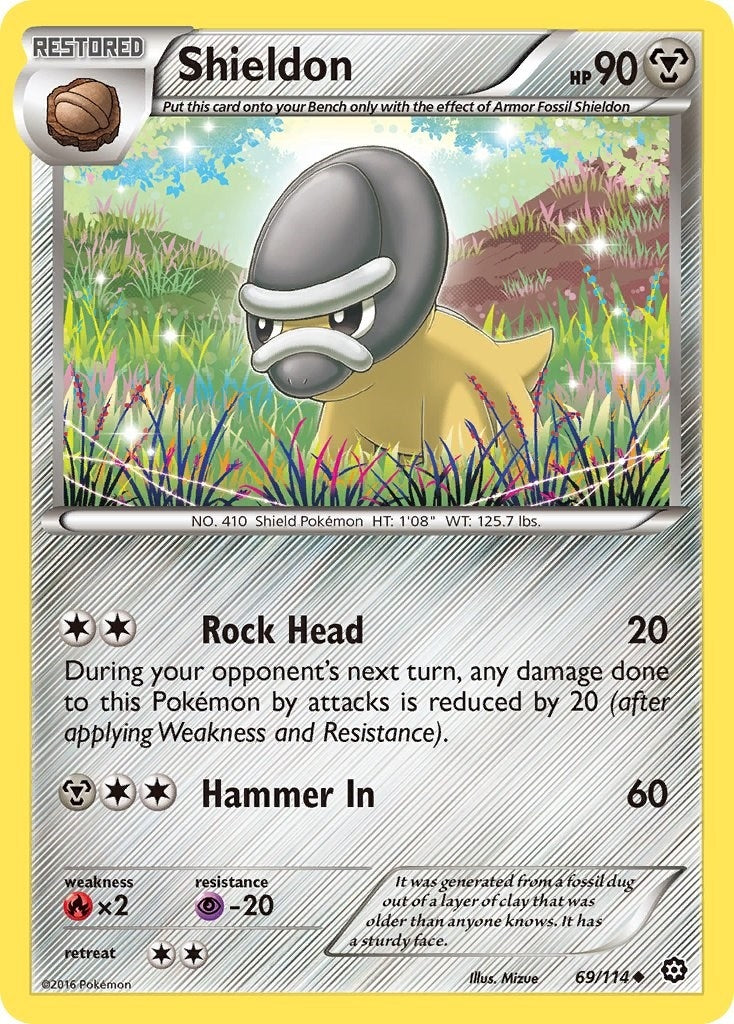 Image for Shieldon (XY - Steam Siege) (69/114) - Pokemon