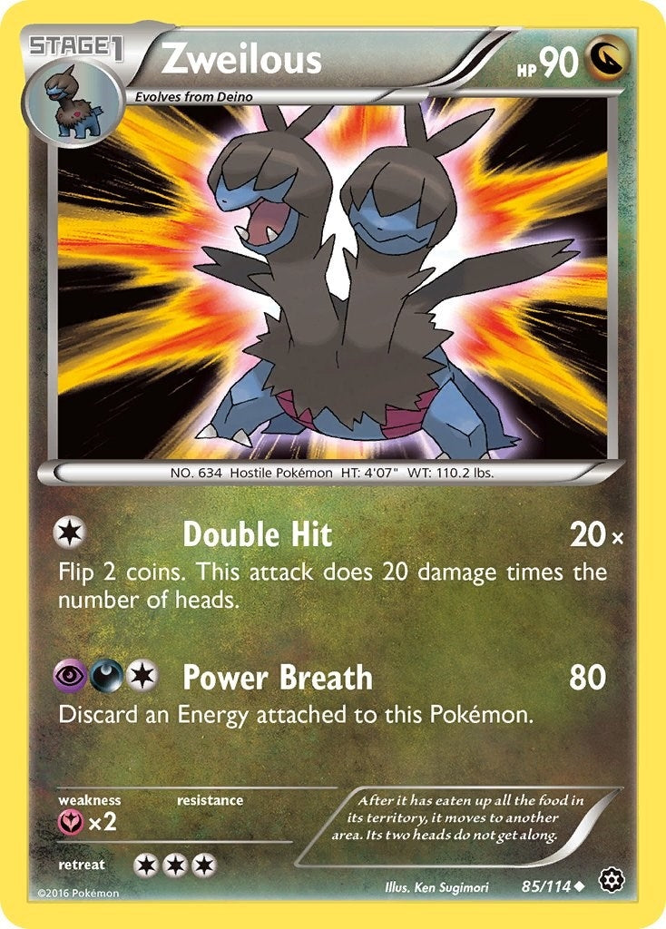 Image for Zweilous (XY - Steam Siege) (85/114) - Pokemon