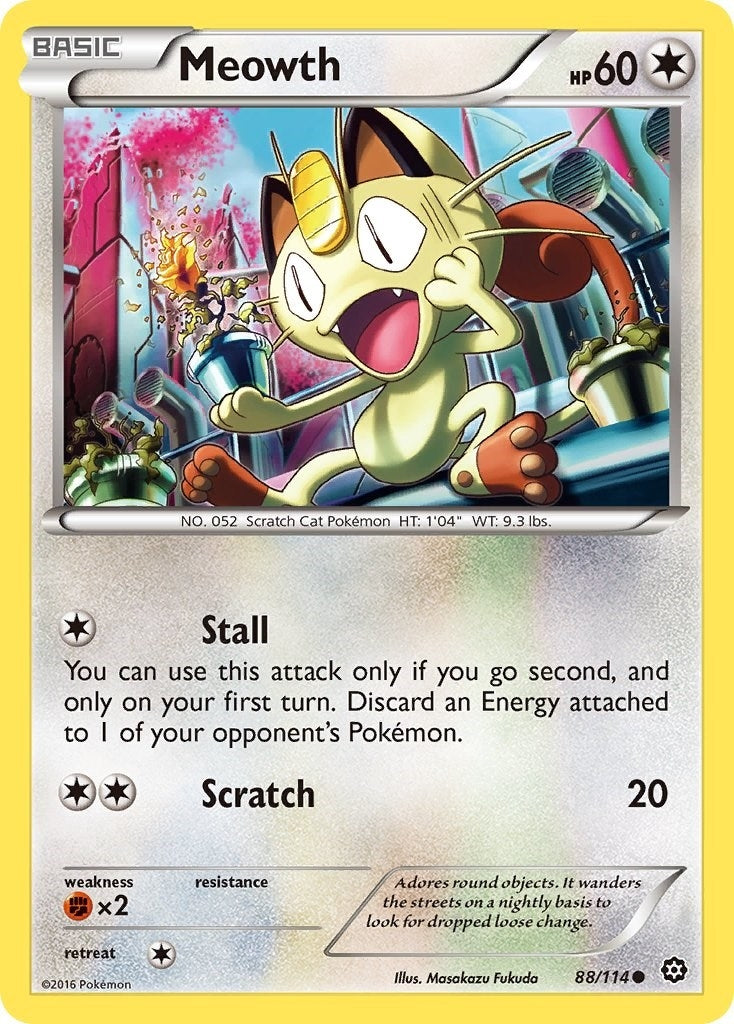 Image for Meowth (XY - Steam Siege) (88/114) - Pokemon