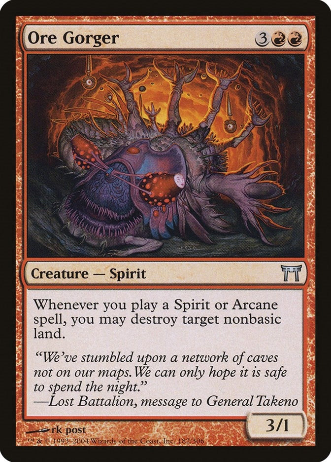 Image for Ore Gorger (Champions of Kamigawa) (182) - Magic: The Gathering