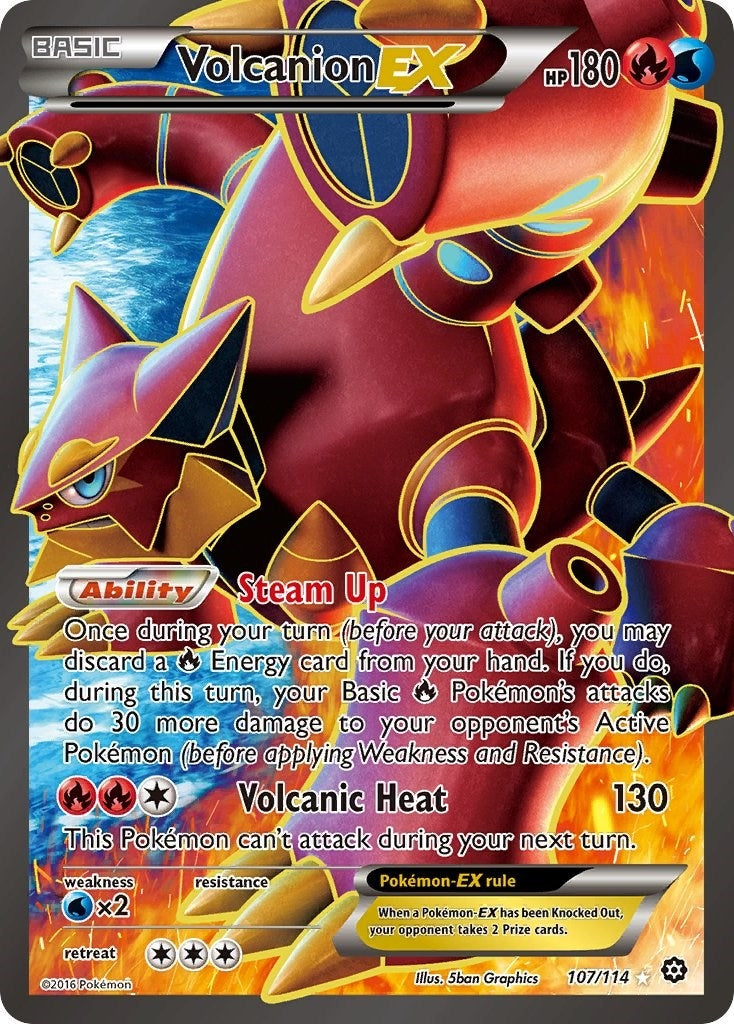 Image for Volcanion EX (Full Art) (XY - Steam Siege) (107/114) - Pokemon