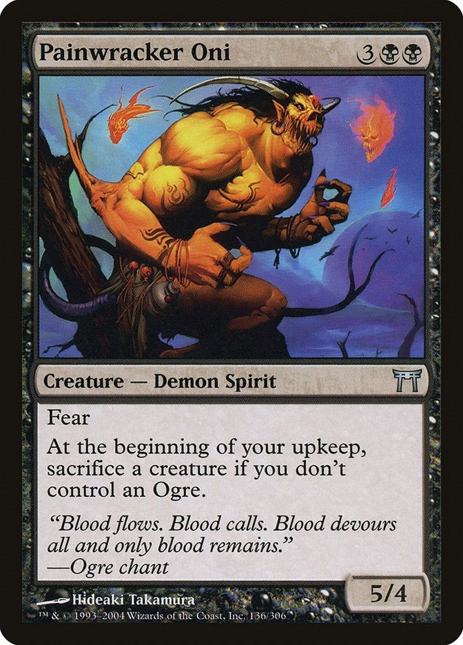 Image for Painwracker Oni (Champions of Kamigawa) (136) - Magic: The Gathering