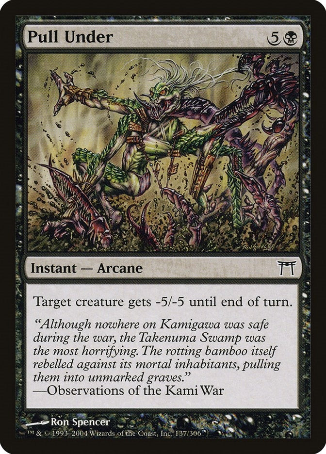 Image for Pull Under (Champions of Kamigawa) (137) - Magic: The Gathering