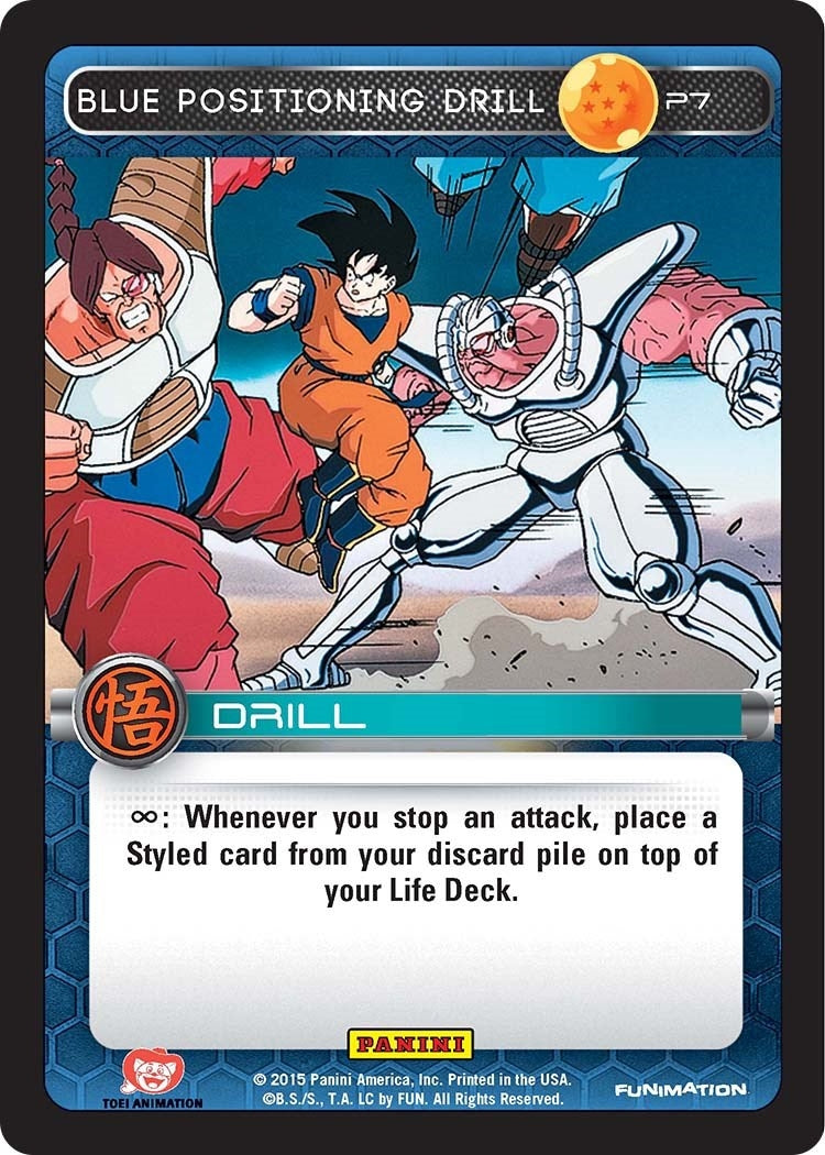 Image for Blue Positioning Drill (Movie Collection) (Panini Promo Cards) (P7) - Dragon Ball Z TCG
