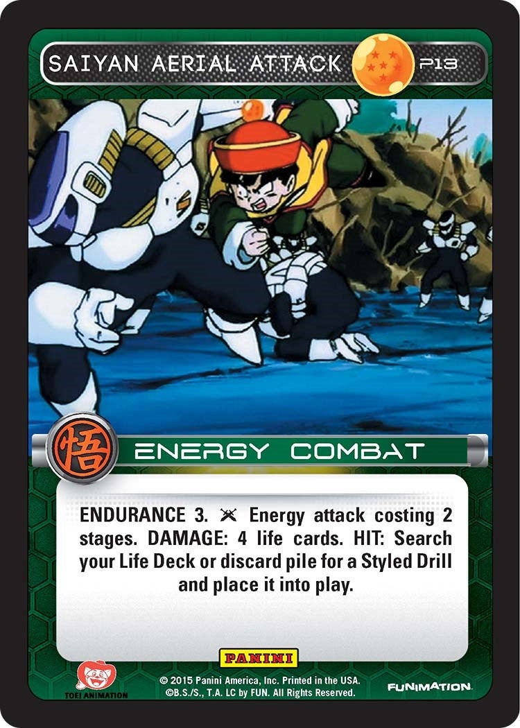 Image for Saiyan Aerial Attack (Movie Collection) (Panini Promo Cards) (P13) - Dragon Ball Z TCG