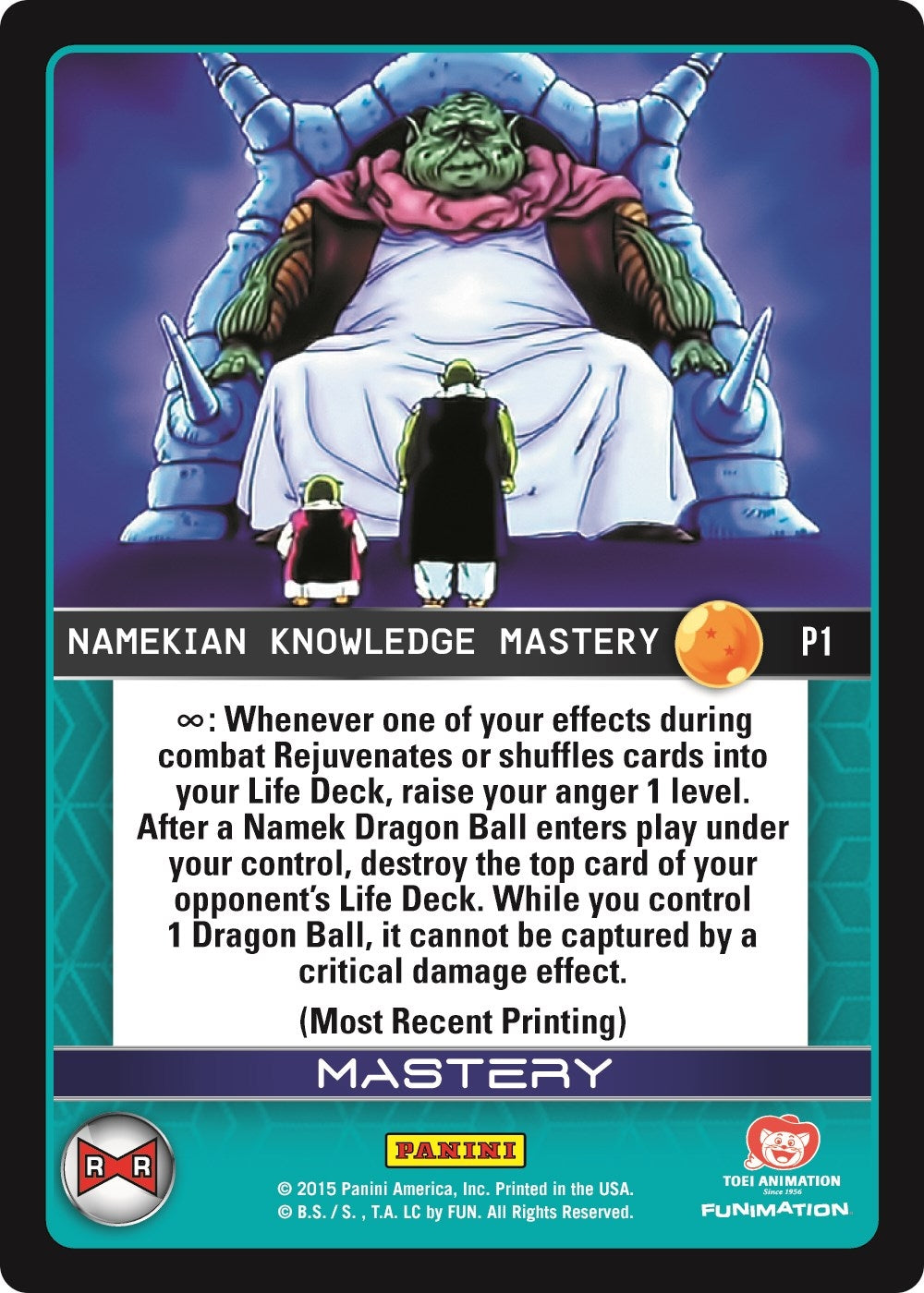 Image for Namekian Knowledge Mastery (Evolution) (Panini Promo Cards) (P1) - Dragon Ball Z TCG