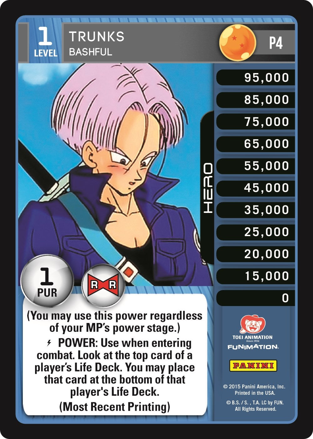 Image for Trunks - Bashful (Evolution) (Panini Promo Cards) (P4) - Dragon Ball Z TCG