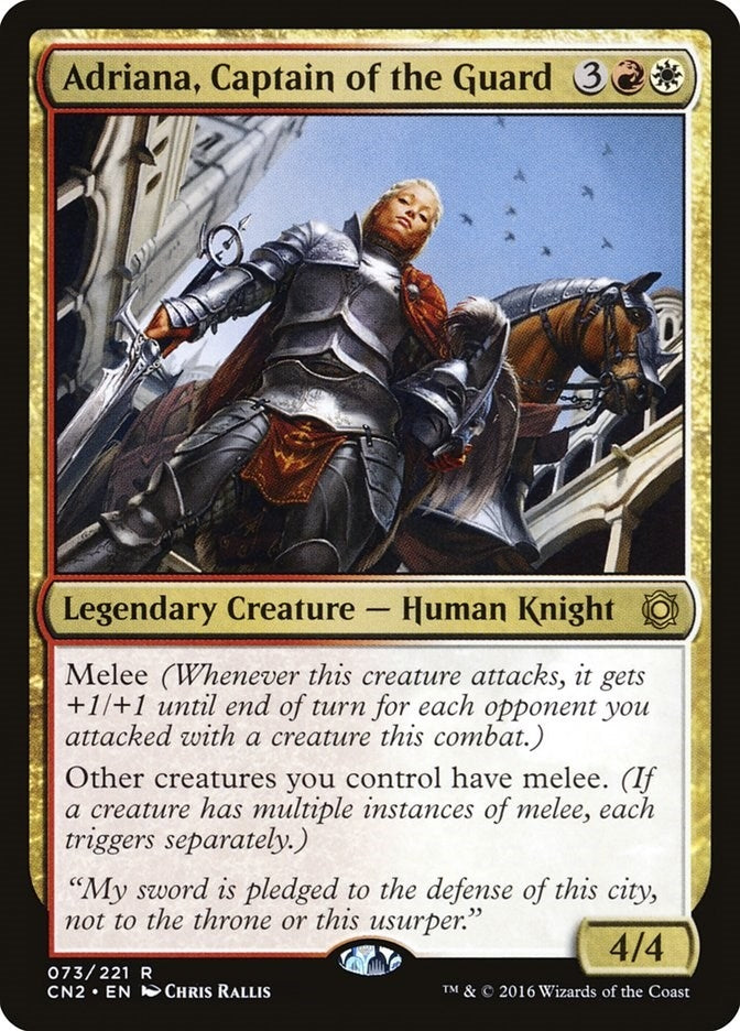 Image for Adriana, Captain of the Guard (Conspiracy: Take the Crown) (73) - Magic: The Gathering