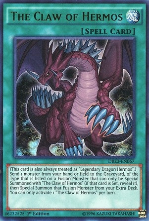 Image for The Claw of Hermos (Dragons of Legend: Unleashed) (DRL3-EN067) - YuGiOh