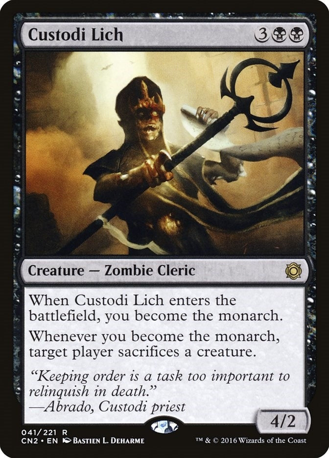 Image for Custodi Lich (Conspiracy: Take the Crown) (41) - Magic: The Gathering