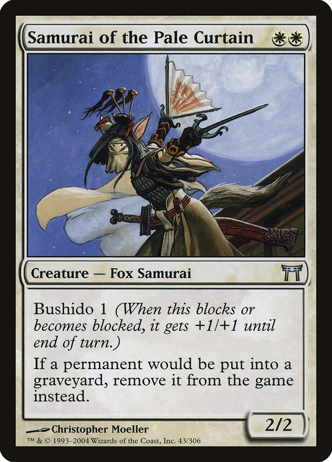 Image for Samurai of the Pale Curtain (Champions of Kamigawa) (43) - Magic: The Gathering