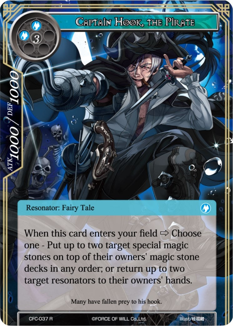 Image for Captain Hook, the Pirate (Textured Foil) (Curse of the Frozen Casket) (CFC-037) - Force of Will